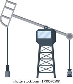 Oil rig. Extraction of minerals. Production of gasoline and fuel. Business in middle East