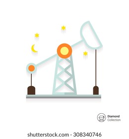 Oil rig icon