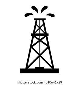 Oil rig icon. 