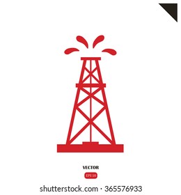 Oil Rig Icon. 