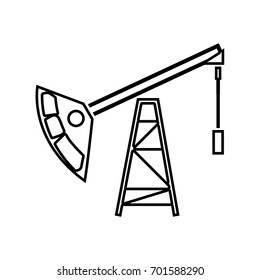 Oil rig icon .