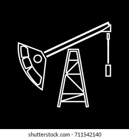 Oil rig icon .