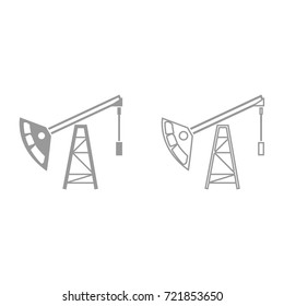 Oil rig icon .