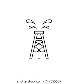 Oil rig icon.