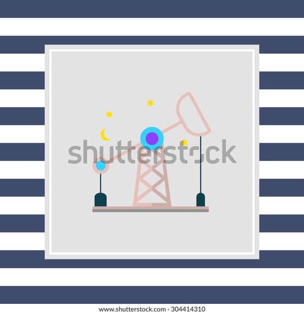 Oil Rig Icon Stock Vector Royalty Free 304414310