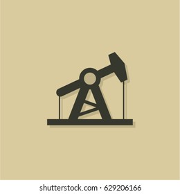 oil rig icon background