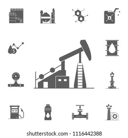 oil rig icon. Detailed set of Oil icons. Premium quality graphic design sign. One of the collection icons for websites, web design, mobile app