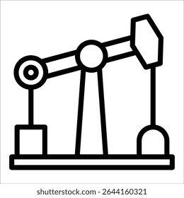 Elemento de icono de plataforma petrolera para diseño