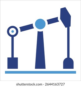Oil Rig Icon Element For Design