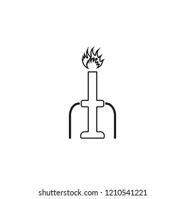 oil rig icon. Simple outline vector of energy set for UI and UX, website or mobile application