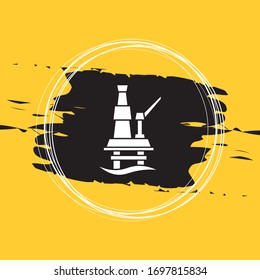 Oil Rig Icon Vector Illustration Eps10