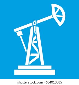 Oil rig icon white