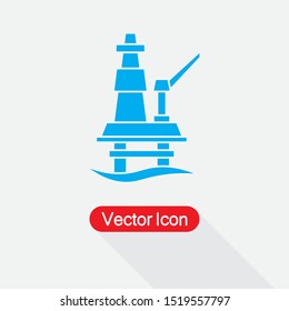 Oil Rig IconVector Ilustration Eps10
