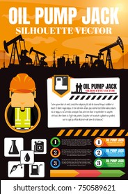 Oil rig industry silhouettes  background,Vector illustration.