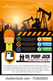 Oil rig industry silhouettes  background,Vector illustration.