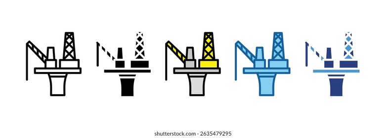 Ölplattform-Symbolelement für Design