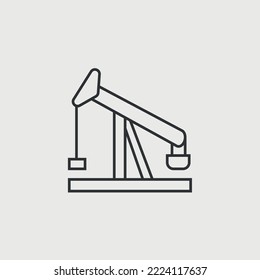 icono de gas de combustible del vectores de la plataforma petrolífera