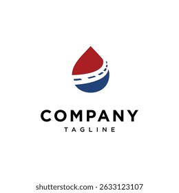 Oil and road logo icon vector