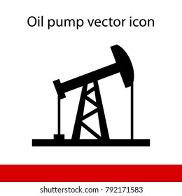 Oil rocking silhouette on white background