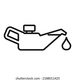 Oil service icon outline vector. Car part. Automotive service