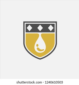 Oil Shield Vector