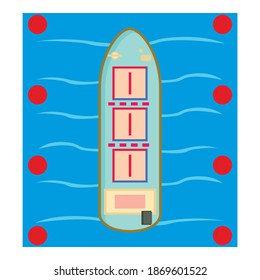 Oil Ship Icon. Isometric Illustration Of Oil Ship Vector Icon For Web