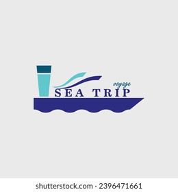 oil ship logo vector illustration design