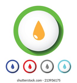 oil sign icon , water sign icon