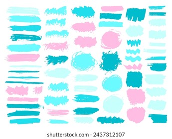 Oil sketch daub vector group. Isolated inkblot streak trendy shapes. Drip stain textured banner backdrop collection. Brush stroke ink blots design.