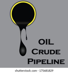 Oil Slick Flows With Drops  Vector