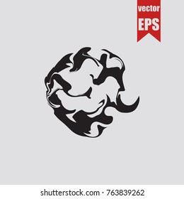 Oil slick icon in trendy isolated on grey background.Vector illustration.