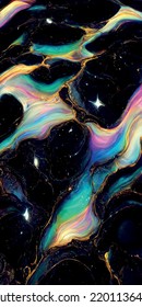 Oil Slick Iridescent Liquid Texture Marble Texture