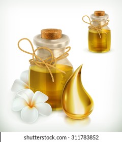 Oil, spa vector icon