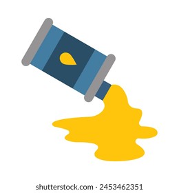 Oil Spil Vector Flat Icon Design