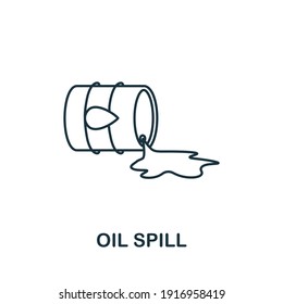 Oil Spill icon. Simple element from global warming collection. Creative Oil Spill icon for web design, templates, infographics and more