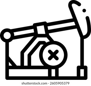 oil spill icon. Thin Linear Style Design Isolated On White Background