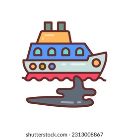 Oil Spill icon in vector. Illustration