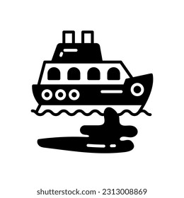 Oil Spill icon in vector. Illustration