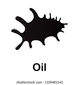 oil splash illustration. Element of colored splash for mobile concept and web apps. Detailed oil illustration can be used for web and mobile. Premium icon on white background