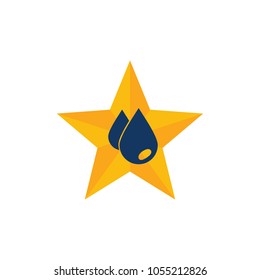 Oil Star Logo Icon Design