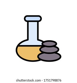 Oil, stone, spa icon. Simple color with outline vector elements of free time icons for ui and ux, website or mobile application