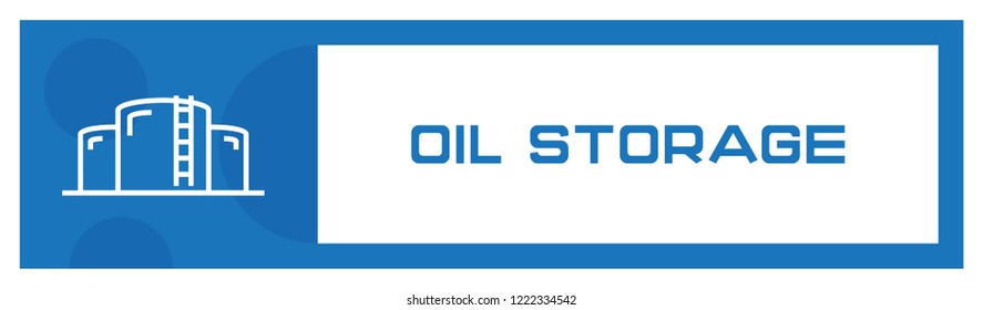 Oil Storage Icon Concept