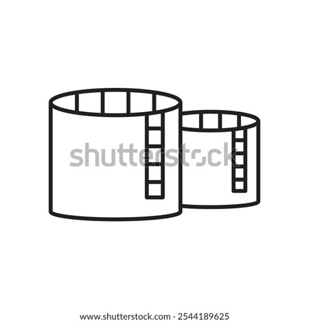 Oil storage icon. isolated vector icon.