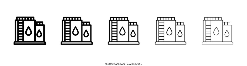 Icono de almacenamiento de aceite para concepto móvil y Diseño web.