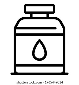 Oil storage icon. Outline Oil storage vector icon for web design isolated on white background