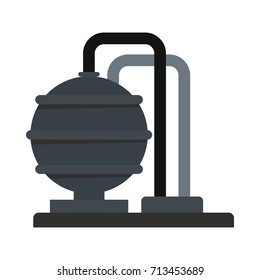 Oil storage icon vector illustration for design and web isolated on white background. Oil storage vector object for label web and advertising
