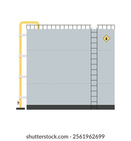 Oil storage tank. Oil single icon in cartoon vector. Storage tank isolated vector on white background.