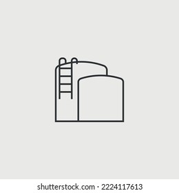 Ölspeicher Vektorsymbol