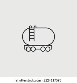 oil storage truck vector icon oil transportation