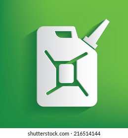 Oil symbol on green background,clean vector